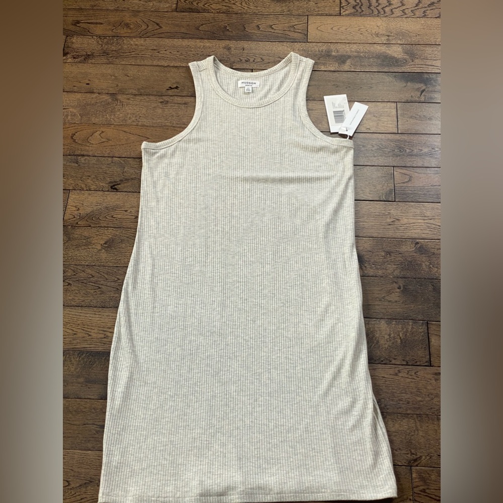 NWT—Hudson North ribbed racer back tank dress L